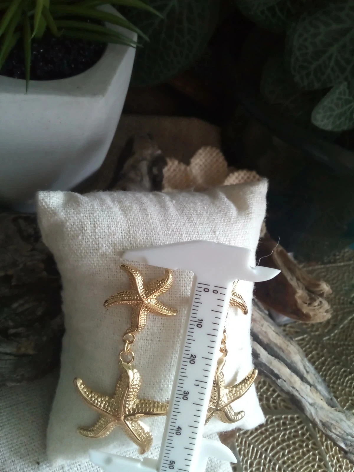 Boucles d'oreilles bohèmes étoiles de mer – photo 2